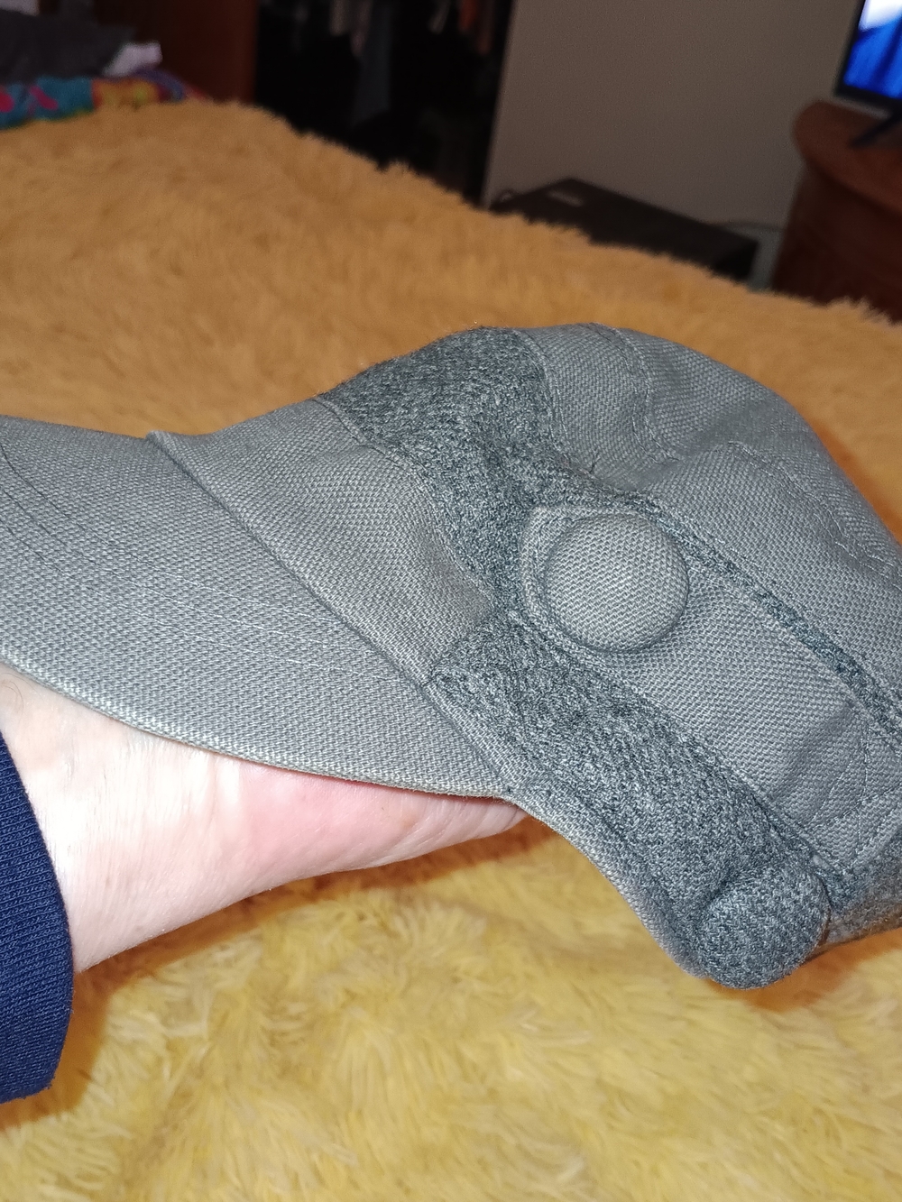 Roxy Gray Cotton Cap with Branded Tag